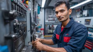 35 year old nepali male confidently calibrating a diesel (1)